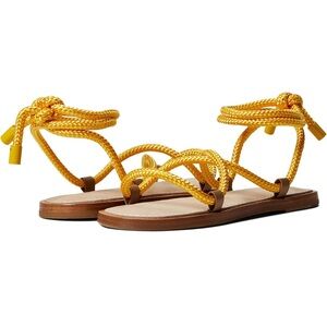 Rag & bone infinity leather or nylon saffron /brown sandals new in box 37 or 7 m